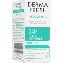 Dermafresh Deodorante 24 ore per Pelle normale Roll on - Freschezza e protezione da cattivi odori - 50 ml