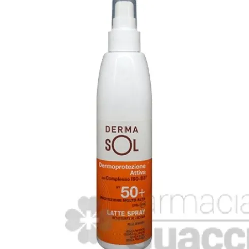 Dermasol Latte Spray Corpo SPF 50+ Protezione Solare Molto Alta 200 ml