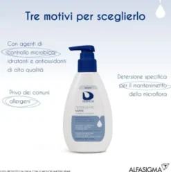 Dermon Detergente Mani - Con agenti di controllo microbico, idratanti ed antiossidanti - 200 ml