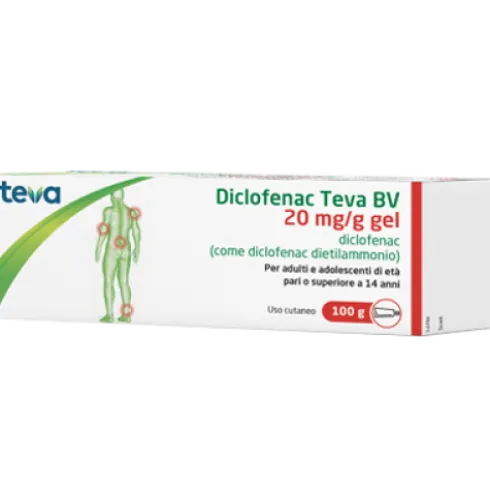 DICLOFENAC Gel 20mg/g 100gTEVA