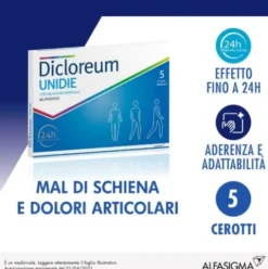 Dicloreum Unidie 5 Cerotti Medicati 136 mg