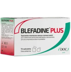 Doc Generici Blefadine Plus Salviette Monouso Occhi Detergenti 14 Pezzi + 1 Compressa