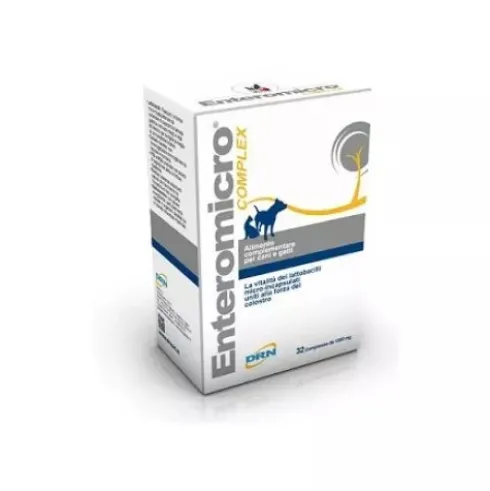 Drn Enteromicro Complex Alimento Complementare per Cani e Gatti 32 Compresse