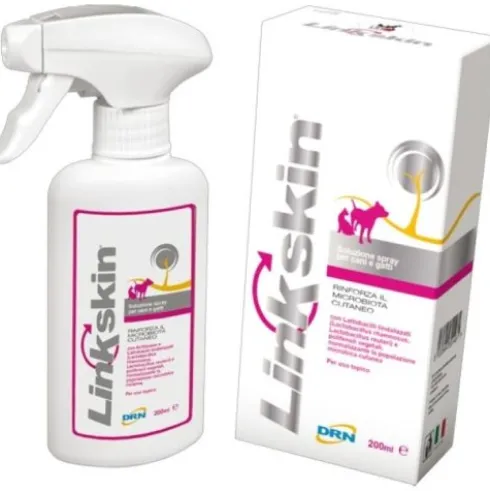 Drn Linkskin Spray per Cani e Gatti Normalizzante Microbiota Cutaneo 200ml