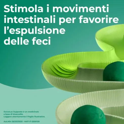 Dulcolax - Lassativo ad azione rapida contro la stitichezza occasionale - 6 supposte
