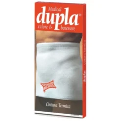 Dupla Cintura Termica Bianca Misura 3 per Mal di Schiena