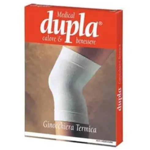 Dupla Ginocchiera Termica Ortopedica Bianca Taglia M