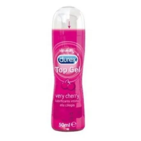Durex Top Gel Very Cherry Lubrificante Intimo Aroma Ciliegia a Base Acqua 50ml
