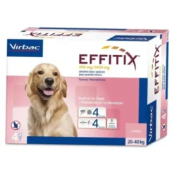 Effitix Spot-On Cani Taglia Grande 20-40kg Antipulci e Zecche
