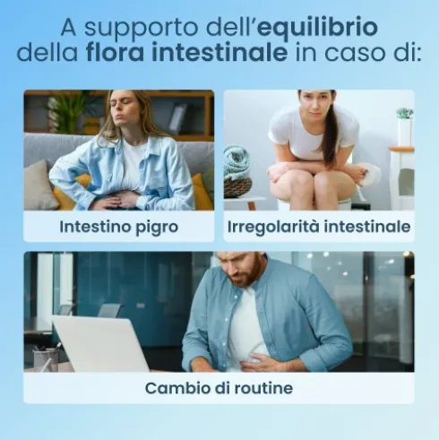 Enterogermina Intestino Pigro - Integratore per il benessere dell'intestino - 10 bustine