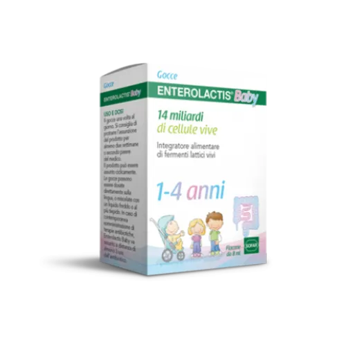 ENTEROLACTIS Baby Gocce - Integratore a base di fermenti lattici vivi - 8 ml