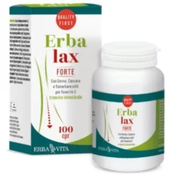 Erbalax Forte Erba Vita - Integratore alimentare per il benessere intestinale - 100 Compresse