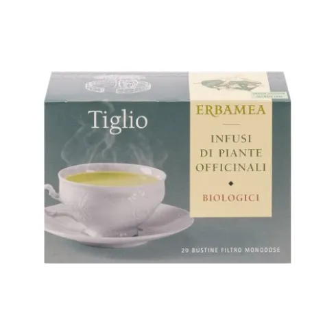 Erbamea Tisana Tiglio Biologico Rilassante 20 Bustine Filtro Senza Glutine