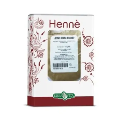 Erba Vita Henné Color Capelli Rosso Mogano 100G