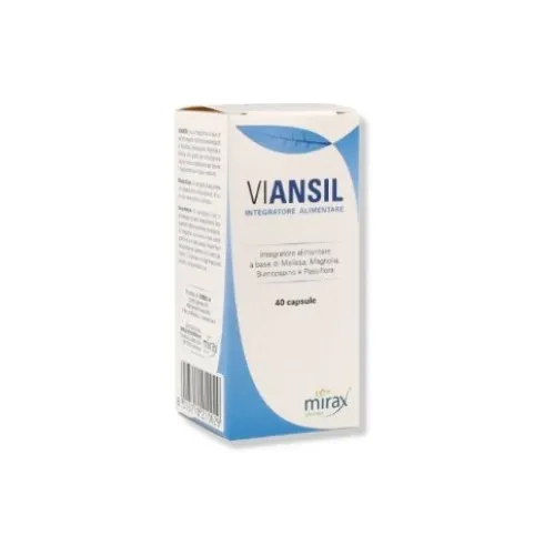 Erbex Viansil Integratore Alimentare per Rilassamento e Benessere 40 Capsule
