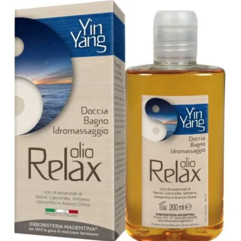 Erboristeria Magentina Olio Bagno Yin-Yang Relax Rilassante 200ml