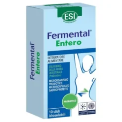 Esi Fermental Entero - Integratore alimentare per l'equilibrio della flora intestinale - Gusto Vaniglia - 10 stick idrosolubili