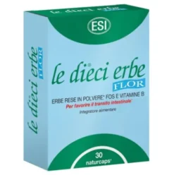 Esi Le Dieci Erbe Flor Integratore Alimentare per Regolarità Intestinale 30 Capsule