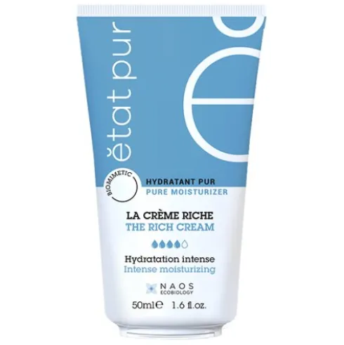 Etat Pur Crema Idratante Ricca - Crema viso idratante per pelle secca e molto secca - 50 ml