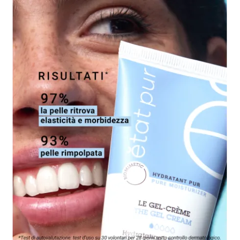 Etat Pur Gel Crema Idratante - Crema viso idratante per pelle da mista a grassa - 50 ml