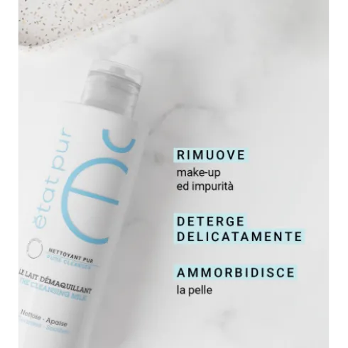 Etat Pur Latte Struccante - Latte detergente e struccante per viso e occhi - 200 ml