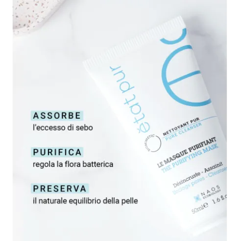 Etat Pur Maschera Purificante Viso - Maschera opacizzante e levigante - 50 ml