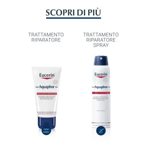 Eucerin Aquaphor SOS Riparatore Labbra - Balsamo protettivo per labbra secche e screpolate - 10 ml