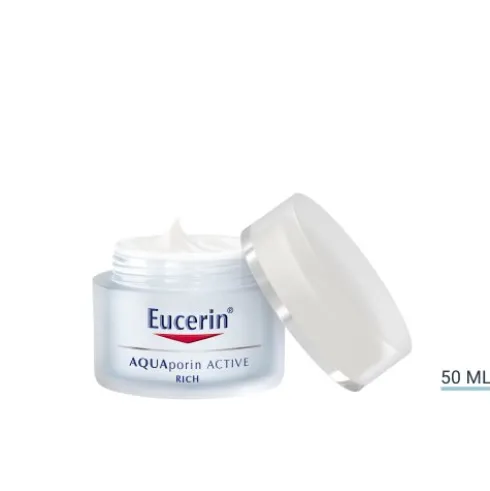 Eucerin Aquaporin Active Light - Crema viso idratante leggera per pelle secca - 50 ml
