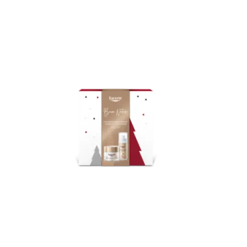 Eucerin Cofanetto di Natale 2021 Hyaluron Filler + Elasticity - Crema viso da giorno SPF15 50 ml + Siero 3D 30 ml