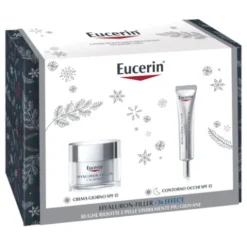 Eucerin Cofanetto di Natale Hyaluron Filler - Crema viso da giorno SPF15 50 ml + Contorno occhi SPF15 15 ml