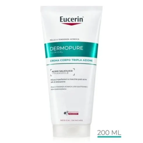 Eucerin Dermopure Clinical Crema Corpo Tripla Azione Esfoliante Anti-imperfezioni