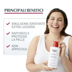 Eucerin pH5 Emulsione Idratante Extra Leggera - Crema corpo idratante per pelle secca e sensibile - 400 ml