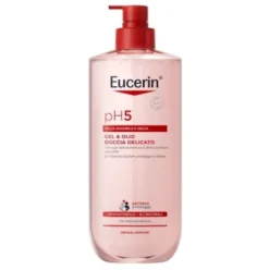 Eucerin ph5 Gel e Olio Doccia Delicato - Detergente viso e corpo per pelle sensibile di adulti e bambini - 750 ml