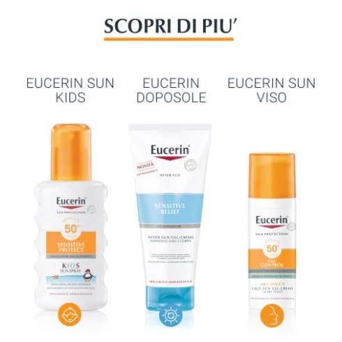 Eucerin Sun Spray Corpo Trasparente Dry Touch SPF30 - Spray solare corpo trasparente - 200 ml