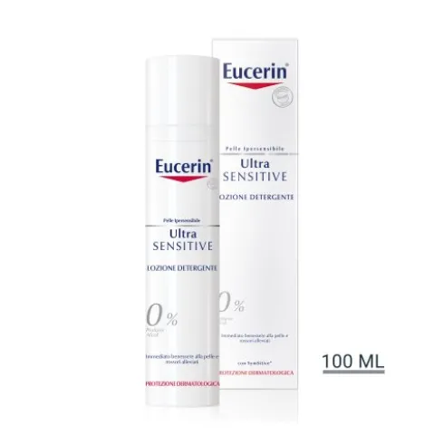 Eucerin Ultrasensitive Lozione Detergente - Dona immediato benessere alla pelle e allevia rossori - 100 ml