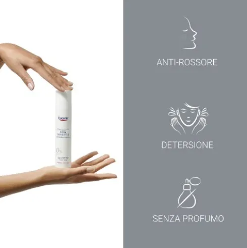 Eucerin Ultrasensitive Lozione Detergente - Dona immediato benessere alla pelle e allevia rossori - 100 ml