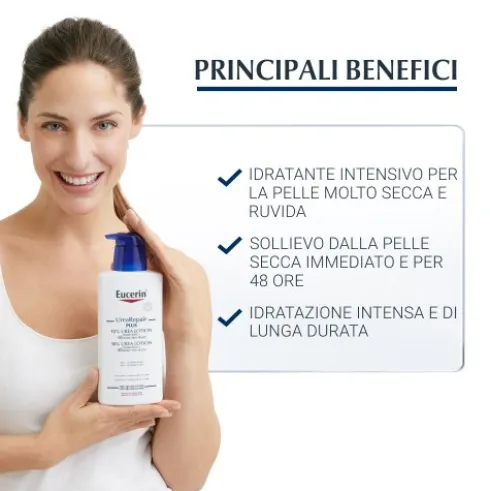 Eucerin UreaRepair Emulsione Intensiva con Urea al 10% - Crema per pelle estremamente secca, desquamata e con prurito - 400 ml