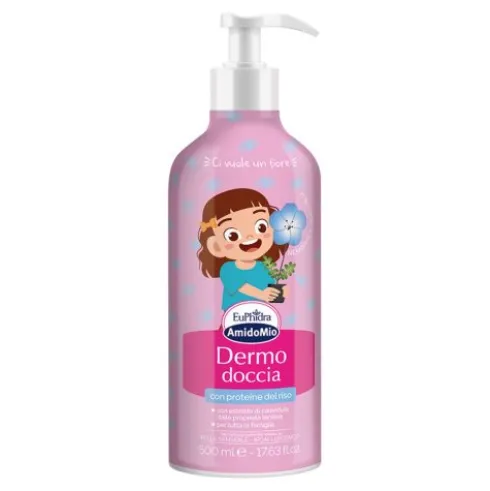 Euphidra Amido Mio Dermo Doccia - Detergente corpo adatto per adulti e bambini - Edizione limitata - 500 ml