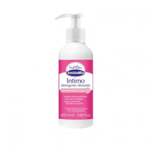 Euphidra Amido Mio Detergente Intimo Idratante - Detergente delicato per la prevenzione di secchezza e prurito intimo - 250 ml