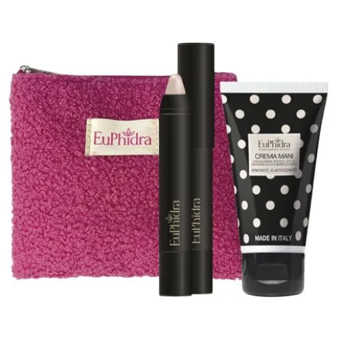 Euphidra Cofanetto di Natale Volare Oh Oh - Crema mani idratante 50 ml + Lip Balm Stilo + Beauty Pochette