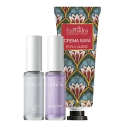 Euphidra Cofanetto di Natale Fare Il Giro Del Mondo - Indurente unghie 75 ml + Base&Top Coat 75 ml + Crema mani 50 ml