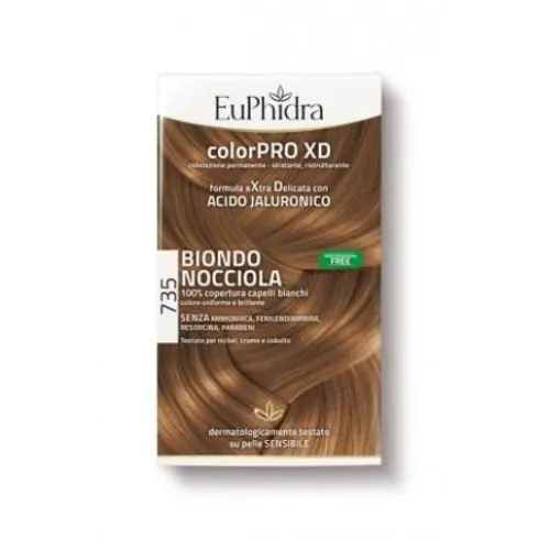 Euphidra ColorPRO XD Colorazione Permanente Tinta Numero 735 - Tinta capelli colore biondo nocciola