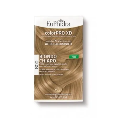 Euphidra ColorPRO XD Colorazione Permanente Tinta Numero 800 - Tinta capelli colore biondo chiaro