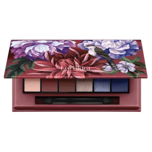 Euphidra Fleurs D'Hiver Palette Occhi Smokey Eyes - Sei ombretti compatti effetto illuminante - 5 ml