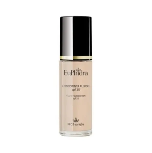 Euphidra Fondotinta Fluido FF02 Vaniglia Idratante Uniformante 30 ml