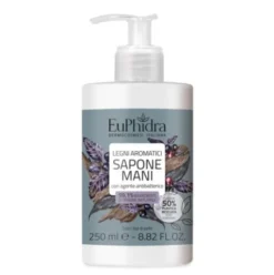 Euphidra Sapone Mani Liquido - Sapone delicato al profumo di legni aromatici - 250 ml