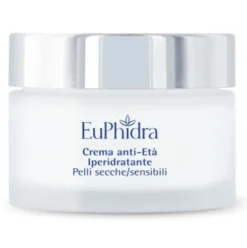 Euphidra Skin Progress System Crema Viso Antietà - Crema iperidratante per pelle secca e molto secca - 40ml