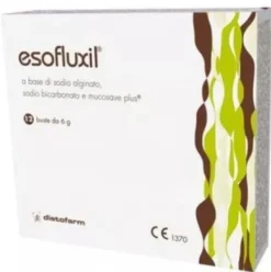 Euronational Esofluxil Trattamento Reflusso Gastrico Dispositivo Medico 12 Bustine
