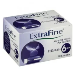 Extrafine Ago Insulina G31 6mm 100 Pezzi