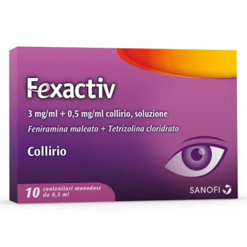 Fexactiv Collirio Monodose 10 Flaconcini 0,5 ml